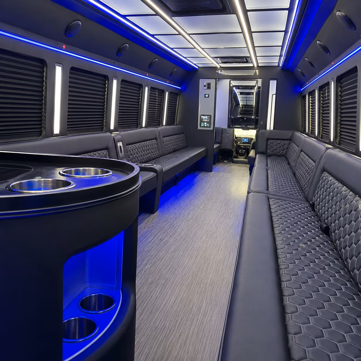 affordable west palm beach prom party bus prices split across your group