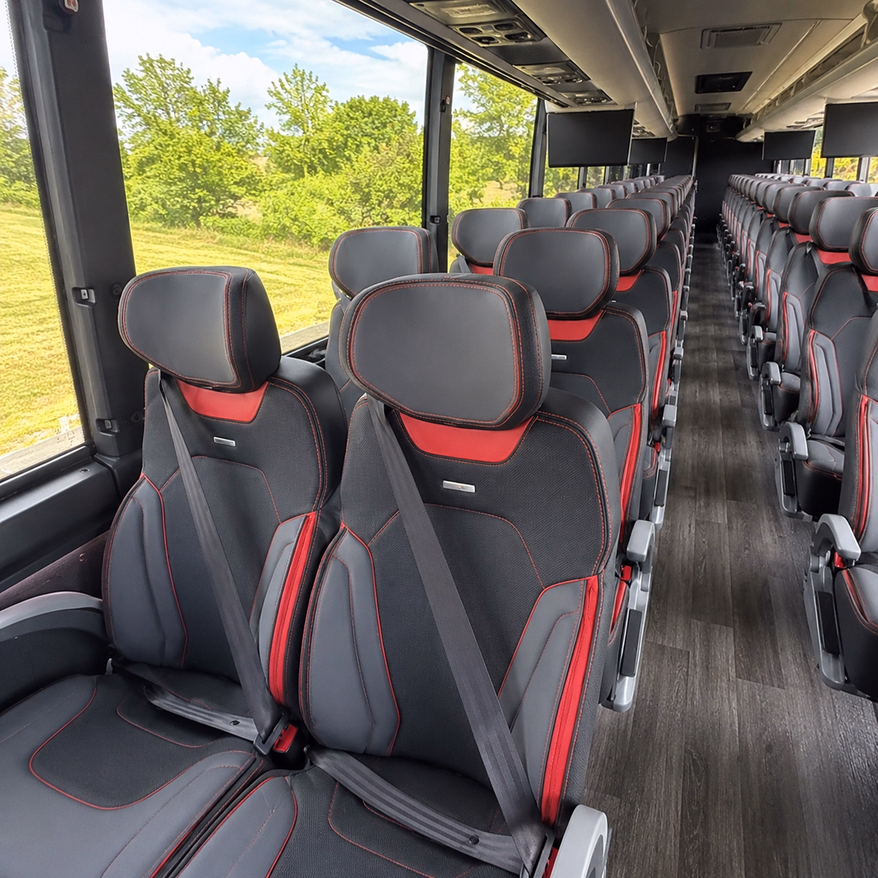 student athlete band and academic competition charter buses
