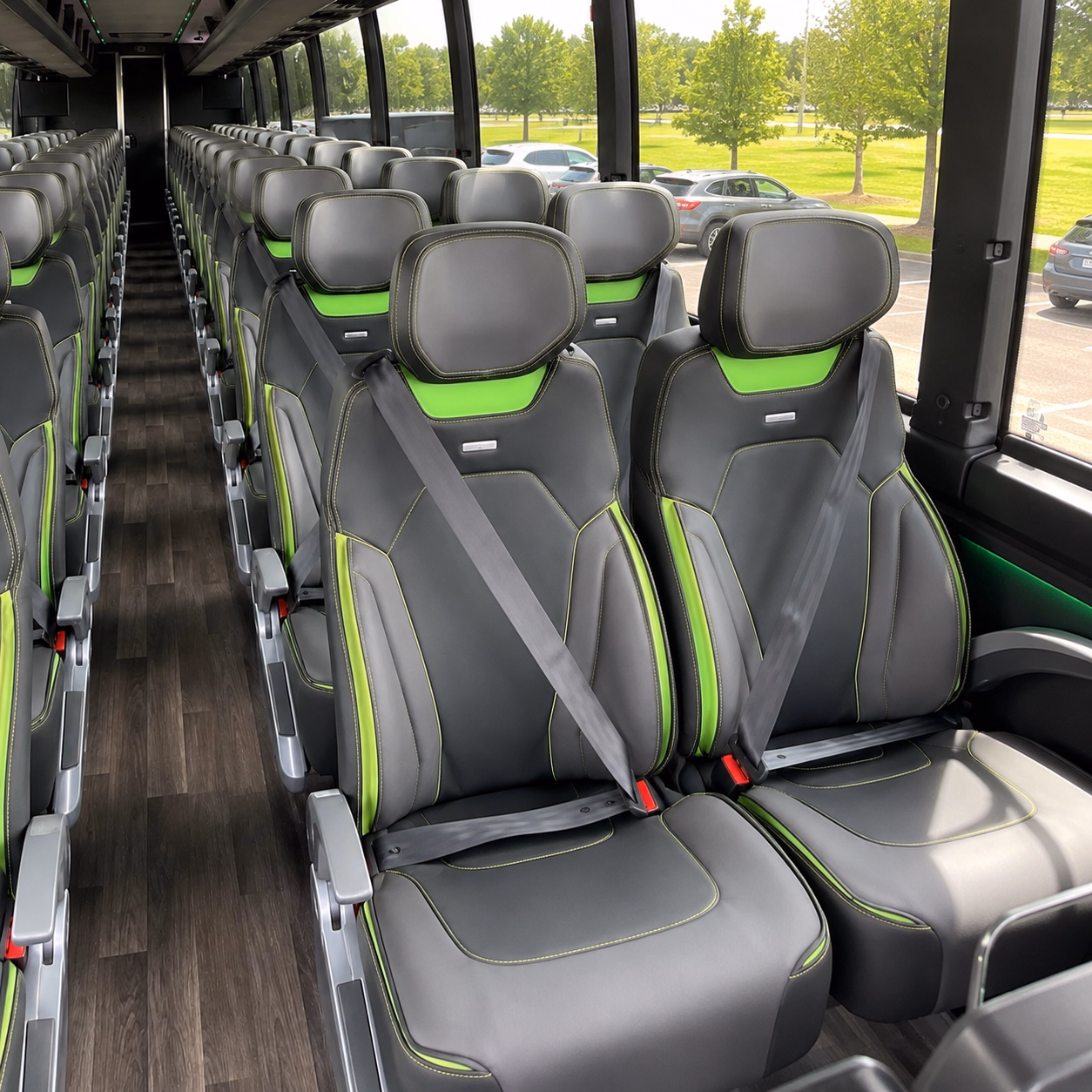 west palm beach charter bus interior gallery